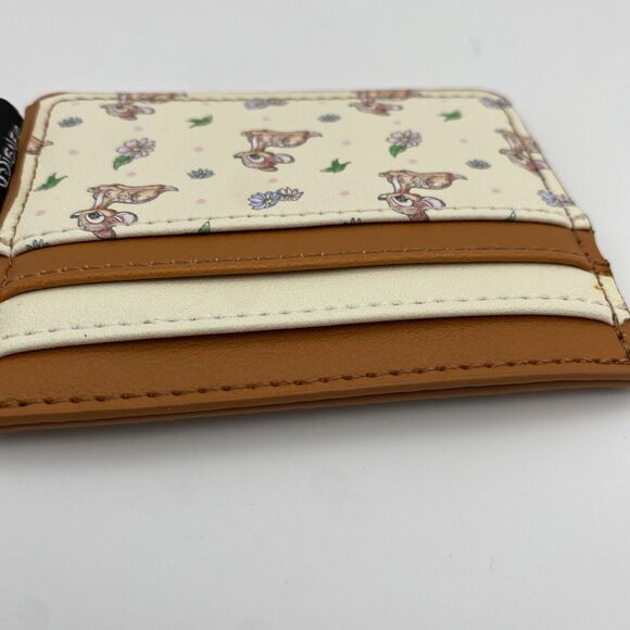 Disney Loungefly Wallet Bambi & Spring Flowers Sketch Slim ID Cardholder - Picture 5 of 6
